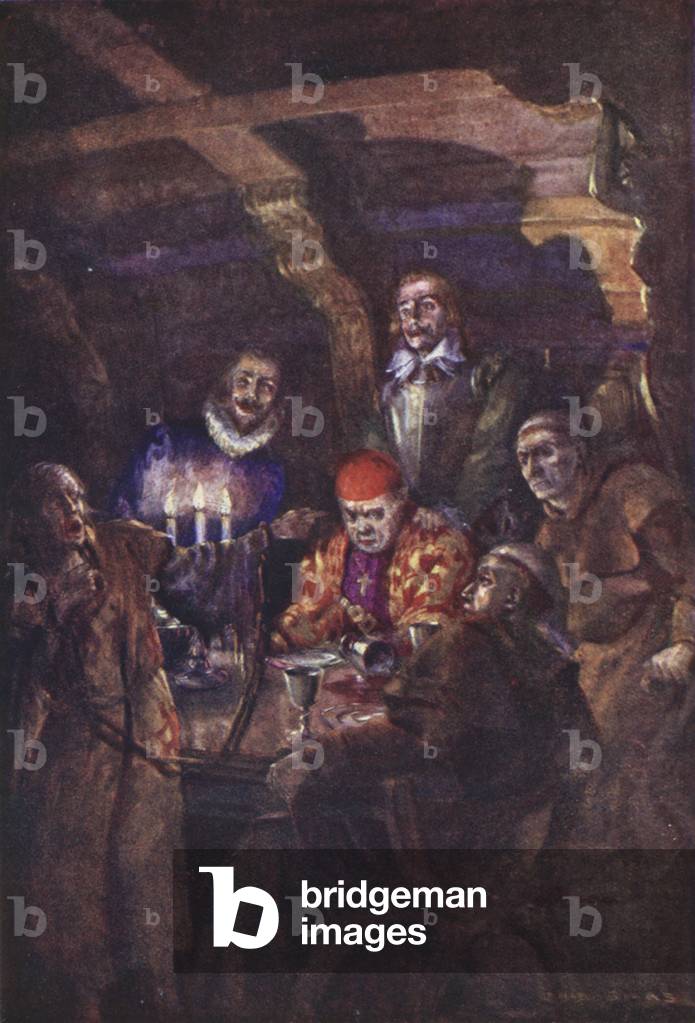 Illustration pour Westward Ho ! de Charles Kingsley (couleur litho) par Ellis Silas