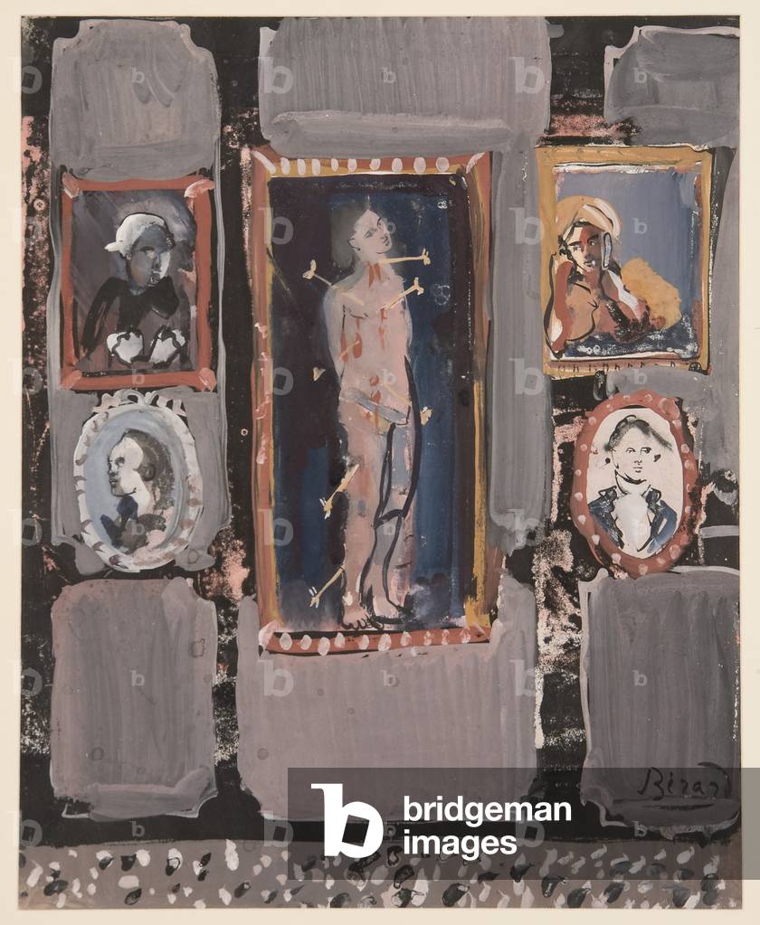 Image of Painting depicting Saint Sebastien sur fond gris 1935 by Christian Berard