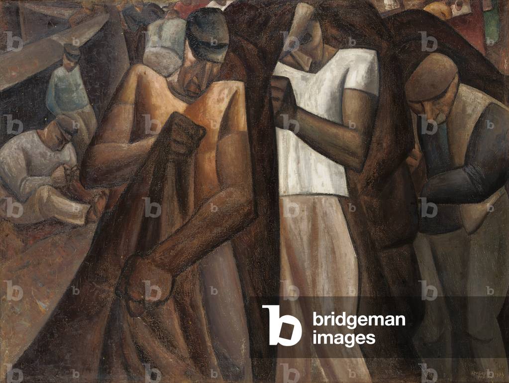 Image of Painting depicting Nettendragers 1924 by Leo Gestel