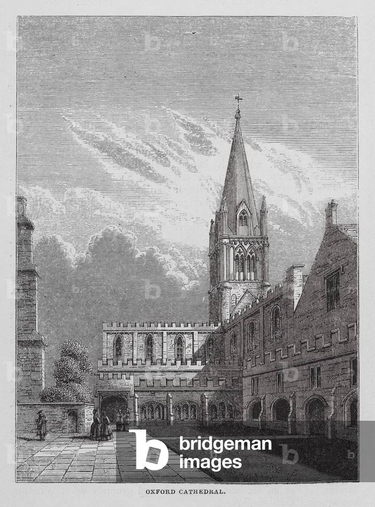 Bild von Gravur "Kathedrale von Oxford (Gravur)" von English School
