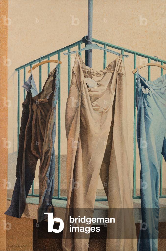 Pantaloni appesi, 1984 (olio su tela)