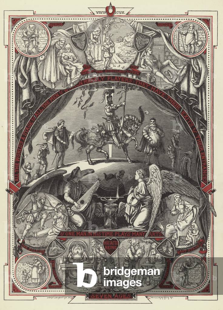 "Die sieben Zeitalter des Menschen (Gravur)" von John Leighton