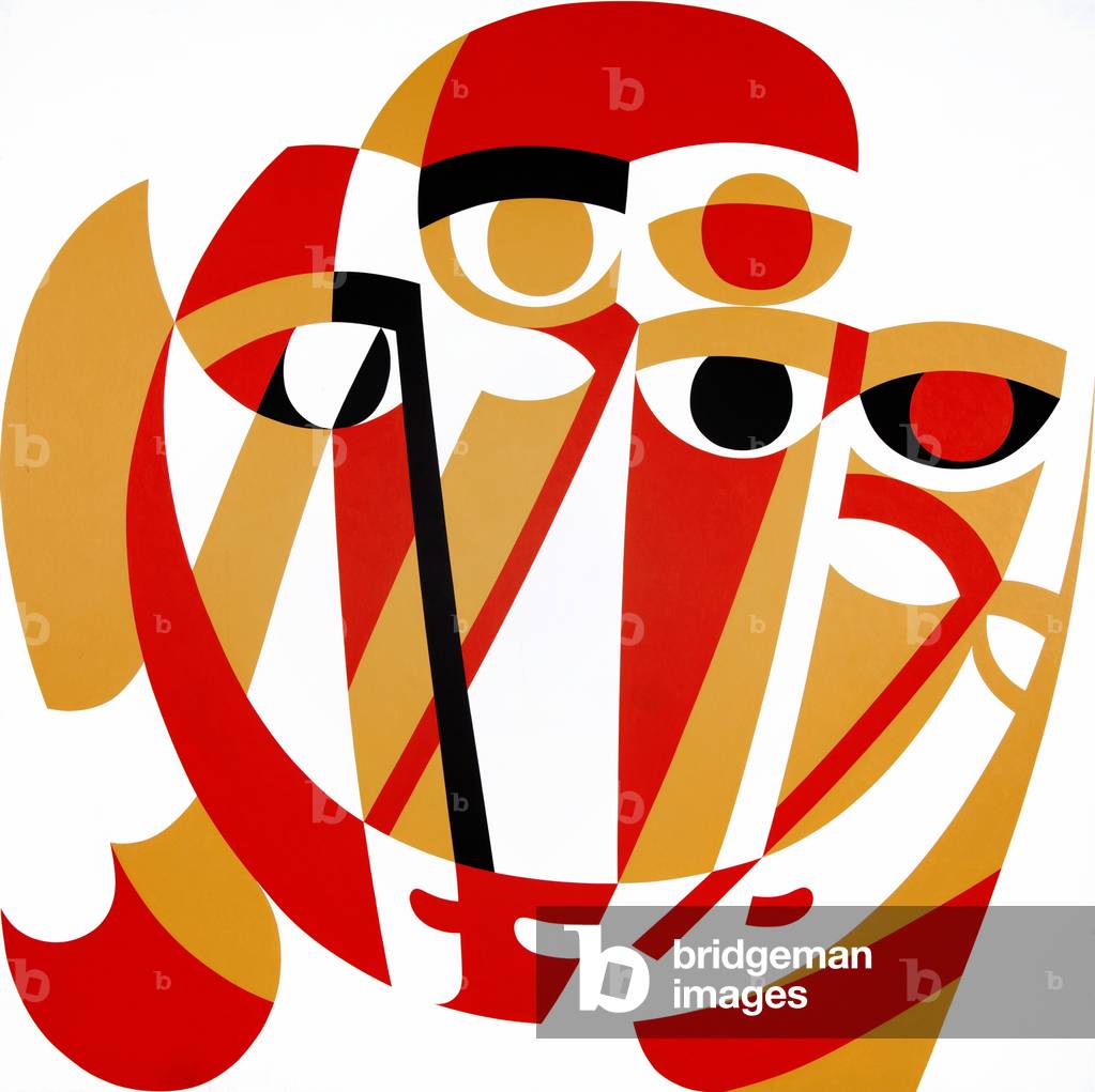 Blest sono quelli di integrità, 2000 (acrilico su tavola)