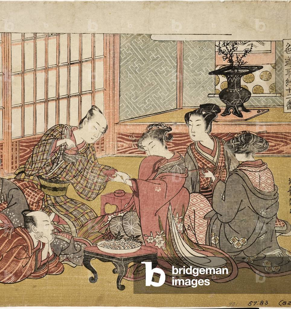 Banchetto in una famiglia ricca, 1770-74 (mattone di legno)