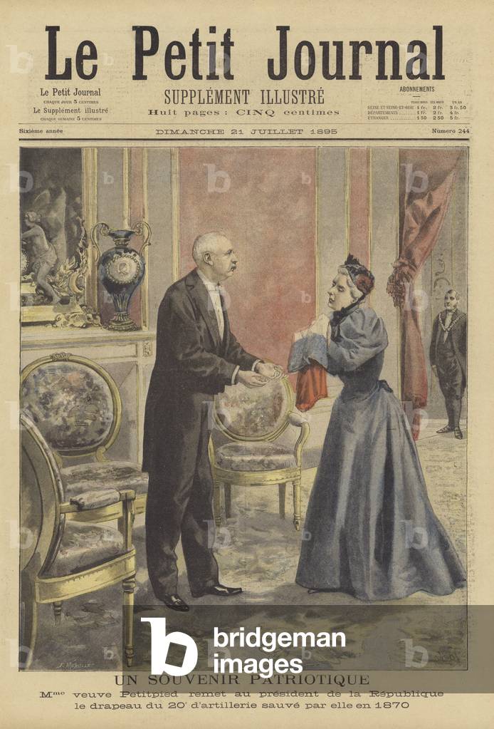 Ein patriotisches Souvenir (Farbe Litho)