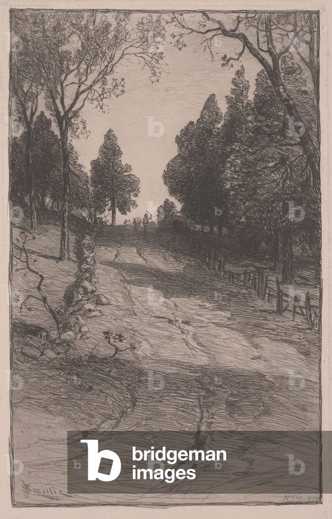 Den Hügel hinauf, 1879 (Radierung)