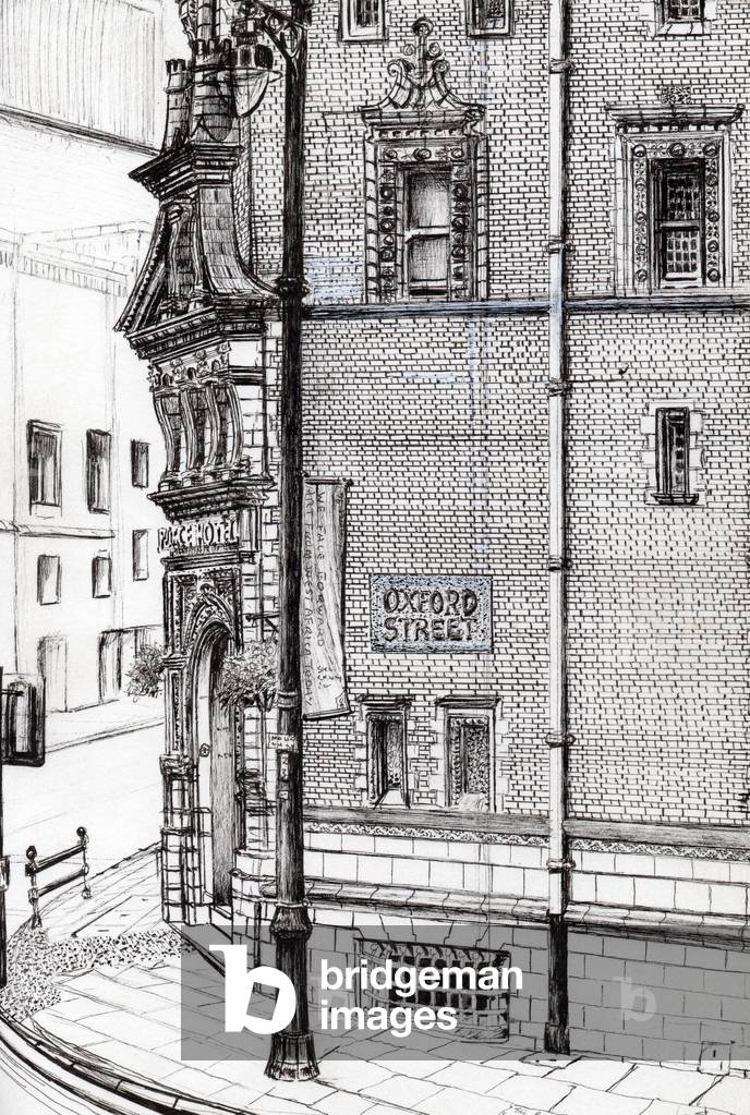 Palace Hotel, Oxford Street, Manchester, 2012 (inchiostro su carta)