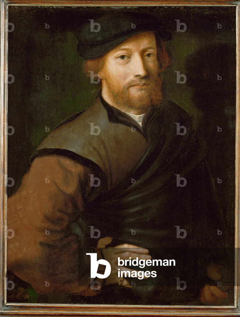 Male portrait (painting on oakwood)