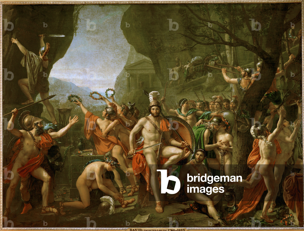 Immagine di Dipinto "Leonida alle Termopili" 1814 di Jacques Louis David