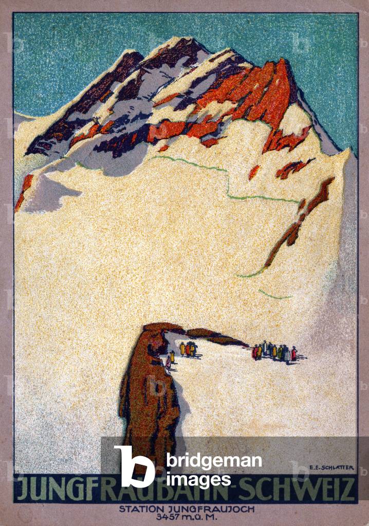 Jungfraujoch by Ernst Emil Schlatter