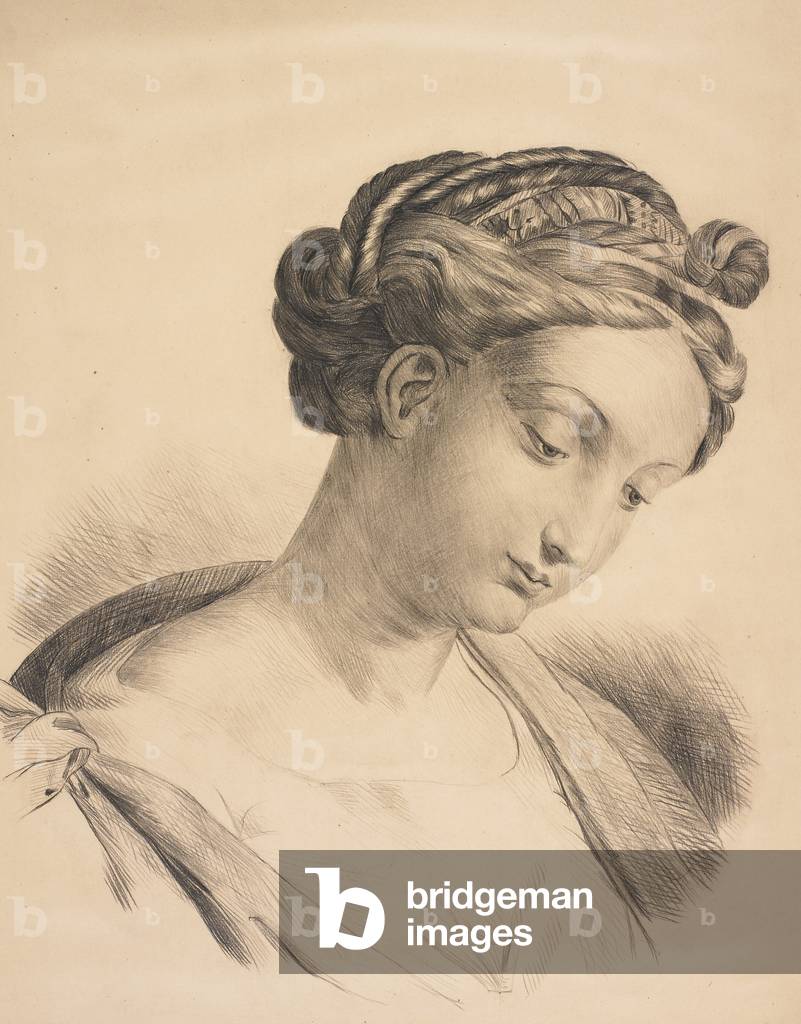 "Porträt einer Frau", c.1870 von English School, b/w
