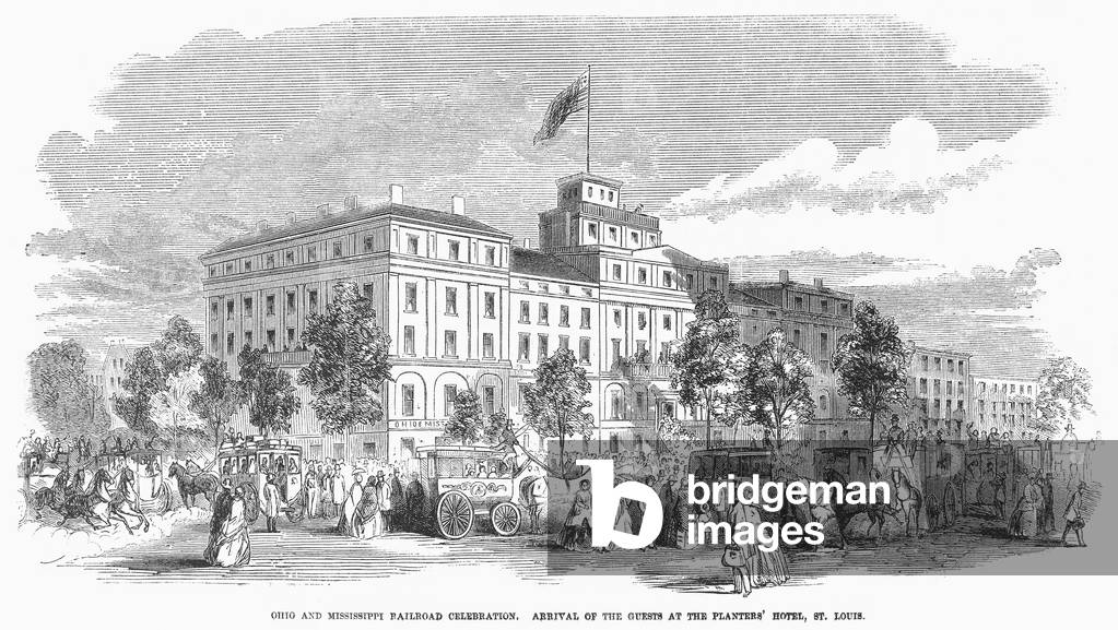 Image of ST. LOUIS: HOTEL, 1857 'Planters' House,' St. Louis, Missouri,  during