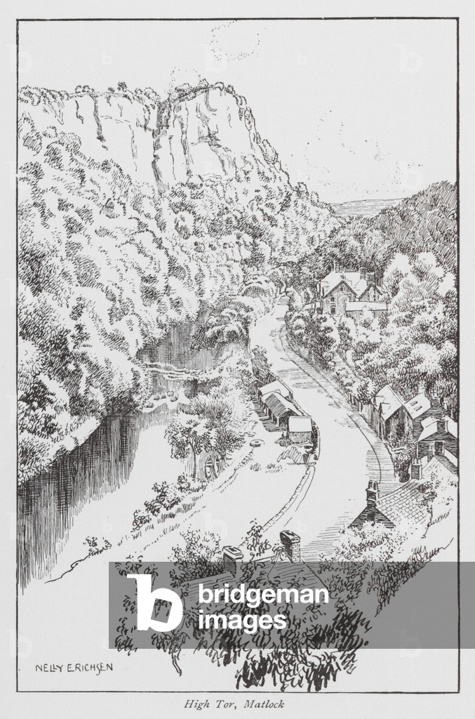 High Tor, Matlock (litho)