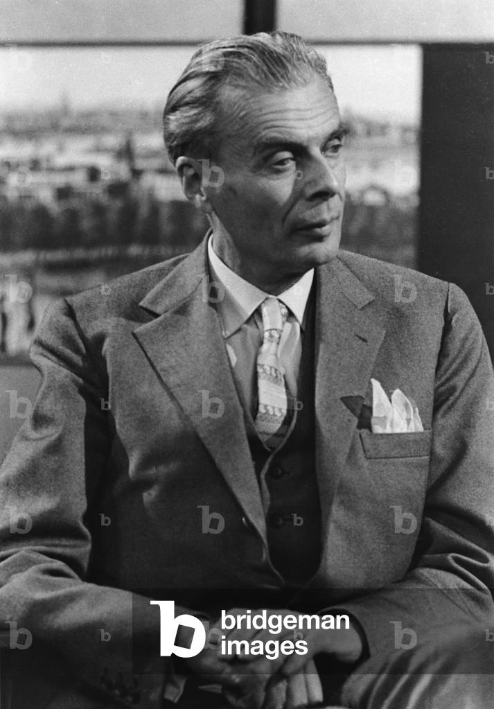 "Aldous Huxley" von David Farrell, b/w