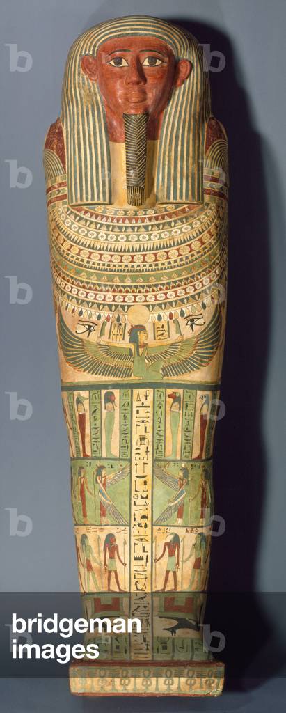 Coffin of Amunred, 25th-26th Dynasty, c.715-525 BC (wood with gesso and paint)