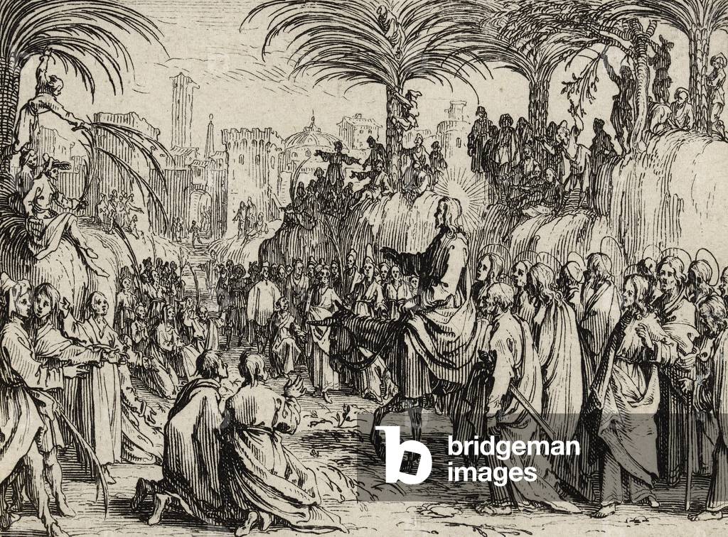 Jesus Enters Jerusalem, 1635 (etching)