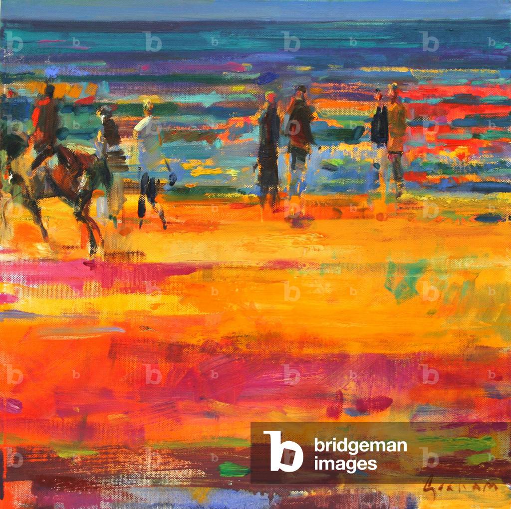 The Canter, Paris Plage (oil on canvas)