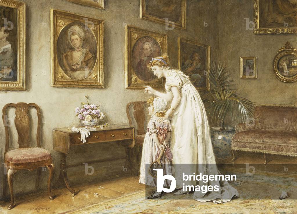 Immagine di Disegno "A Little Family History" di George Goodwin Kilburne