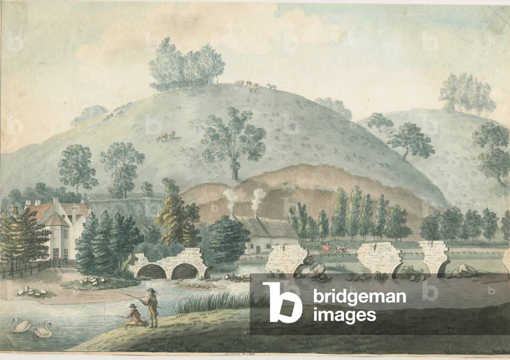 Pont Wolseley : peinture aquarelle par William Carter