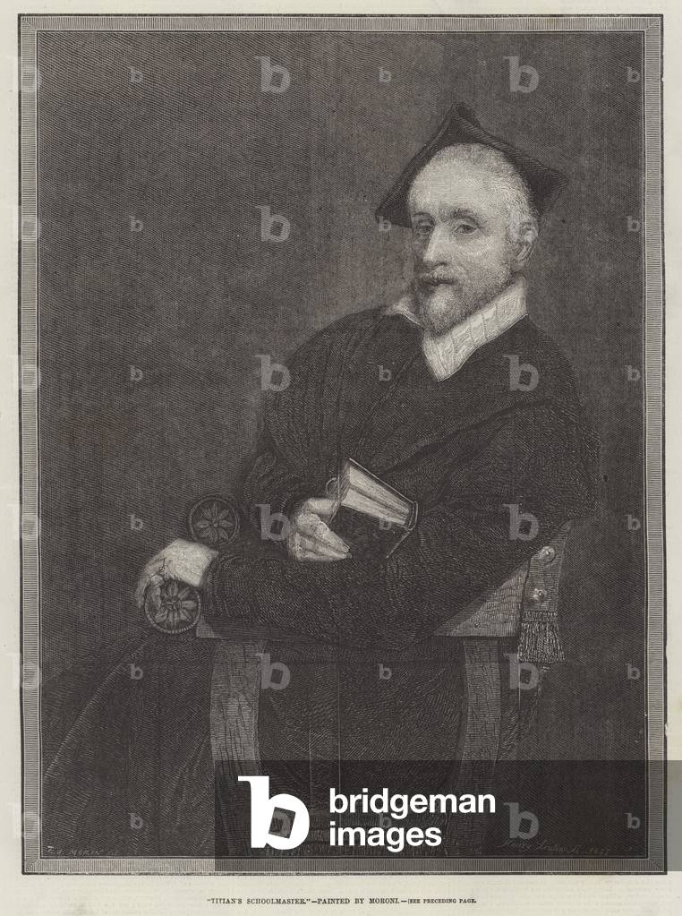 "Maestro di Tiziano (incisione)" 1857 di Giovanni Battista Moroni