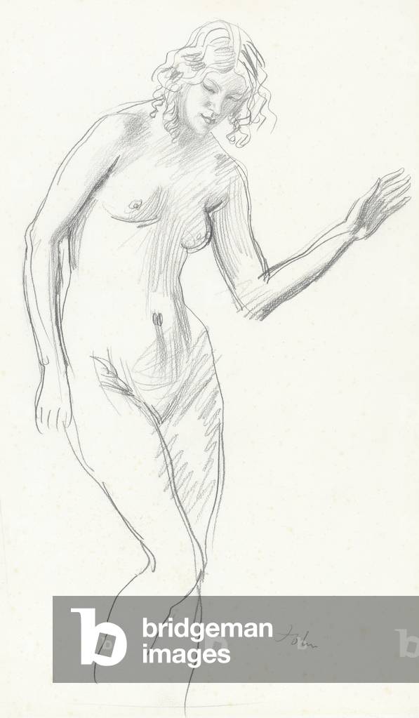 weiblich nackt graphit auf Papier