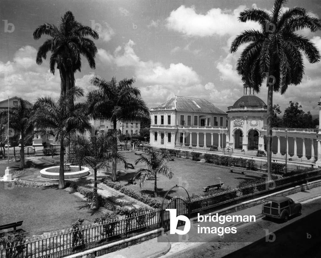 Image of The Rodney Memorial at Spanish Town Square, Jamaica, c.1960 (b/w