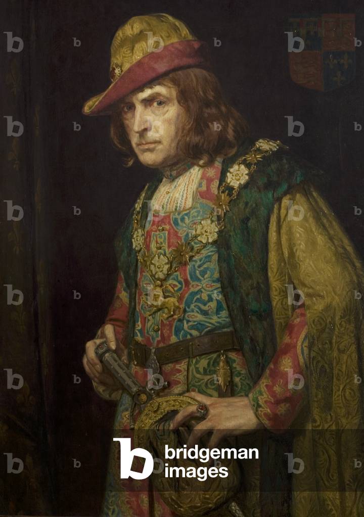 Immagine di Dipinto "Signore Giovanni Martin-Harvey come Richard III", 1920s di Bernard Munns