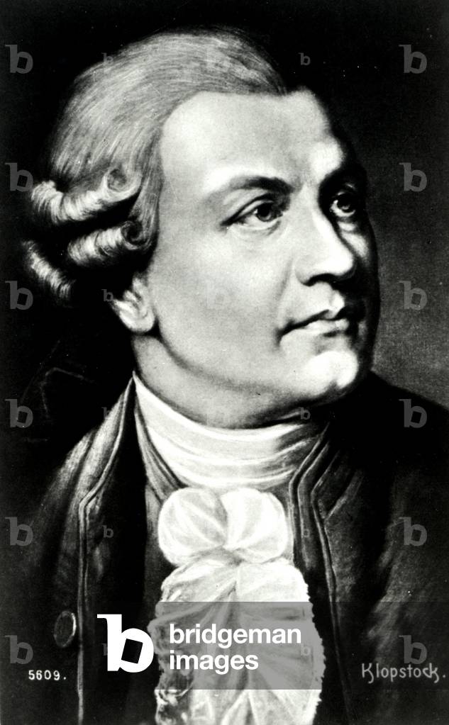 KLOPSTOCK Friedrich German poet, b/w