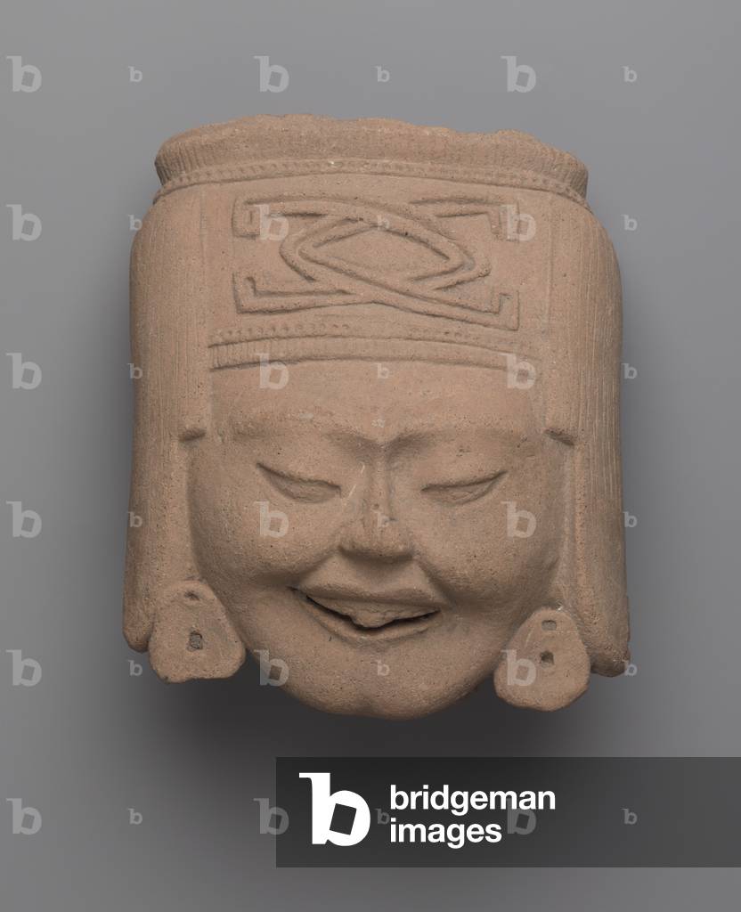 kopf von einem lachen frau, Totonac (keramik)