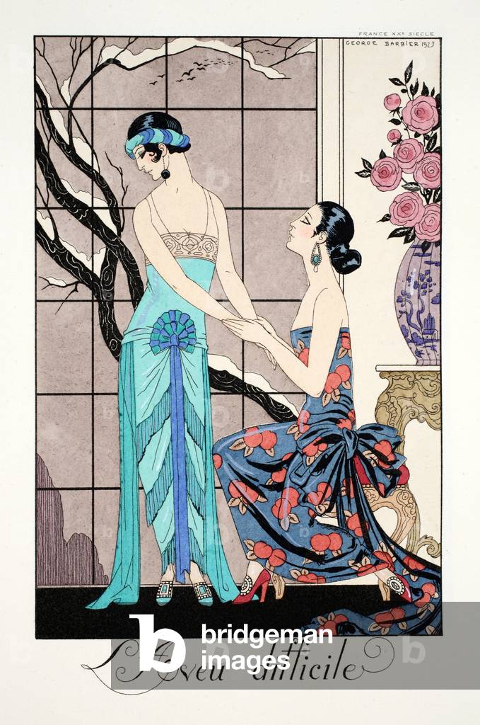 The Difficult Admission 1924 by Georges Barbier