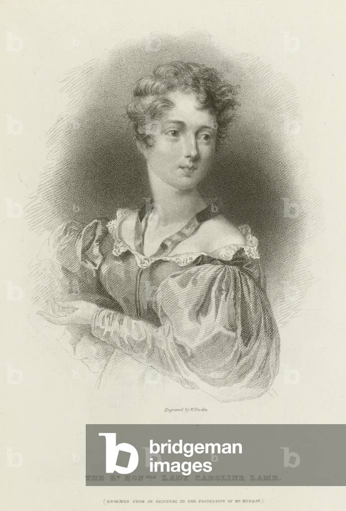 "The Right Honourable Lady Caroline Lamm (Gravur)" von English School, b/w