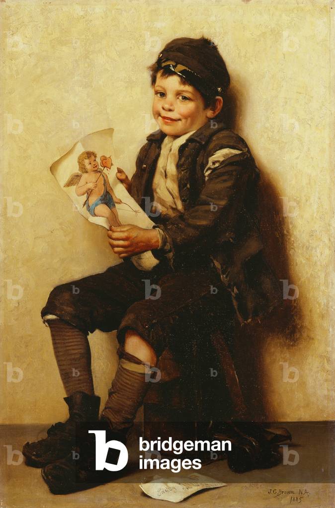 Immagine di Dipinto "Paddy's San Valentino", 1885 di John George Brown