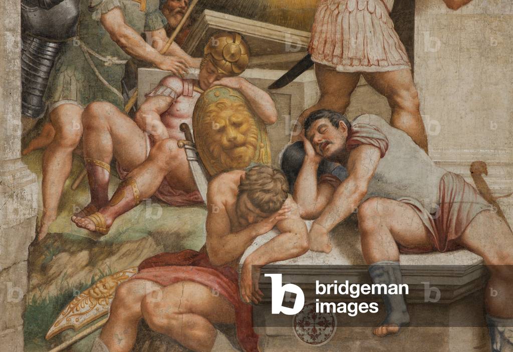 Controfaccata, Bernardino Gatti, Resurrezione 1529, Particolare