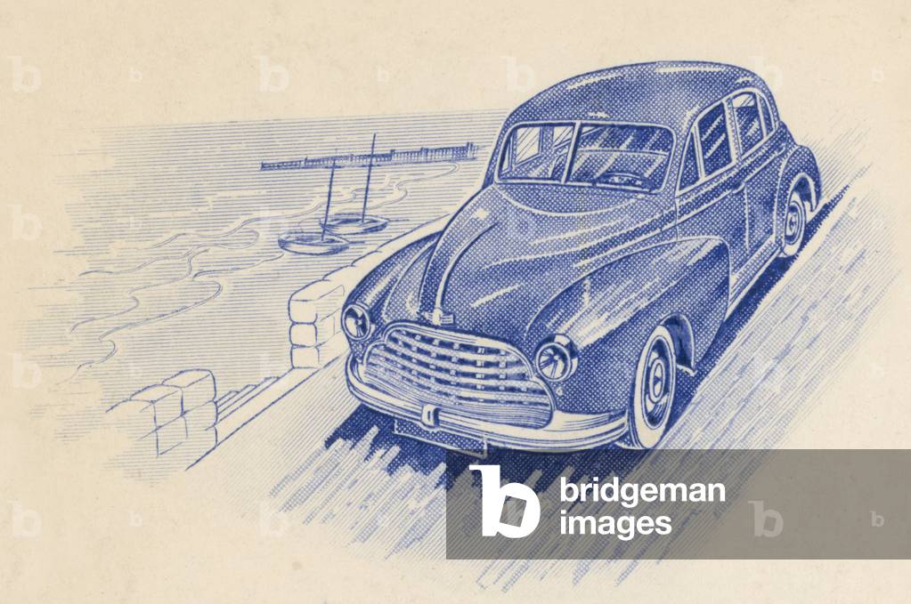 Marketing die stamp (colour litho) by English Artist