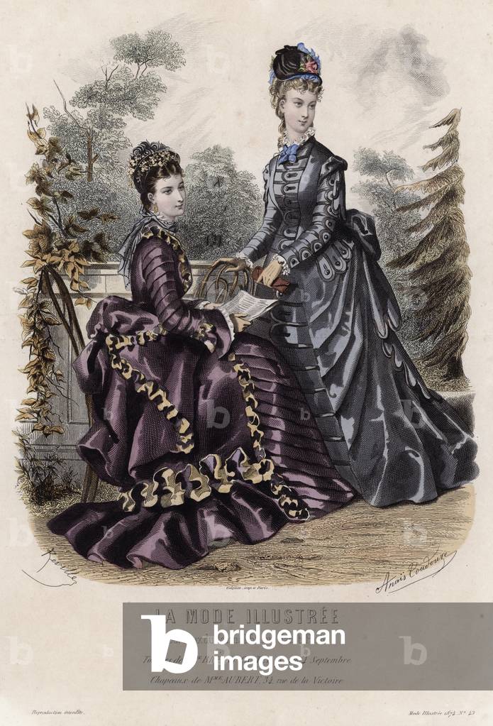 Bild von Gravur "Französische Modetafel" 1801 von French School