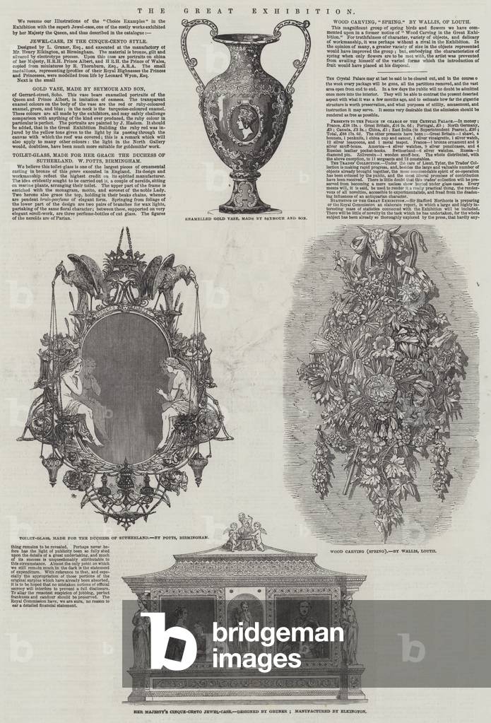 "La Grande Mostra (incisione)" 1852 di English School