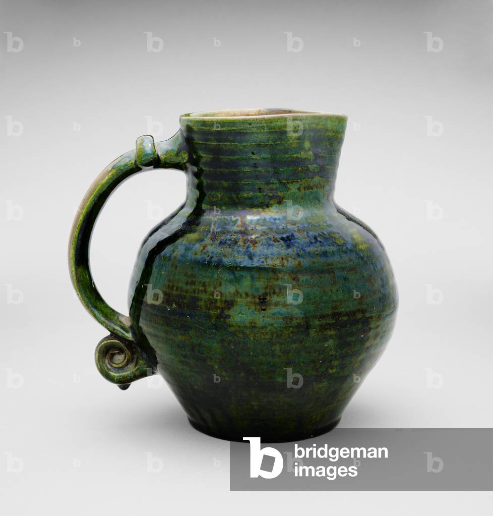 Pitcher, c. 1870 (earthenware)