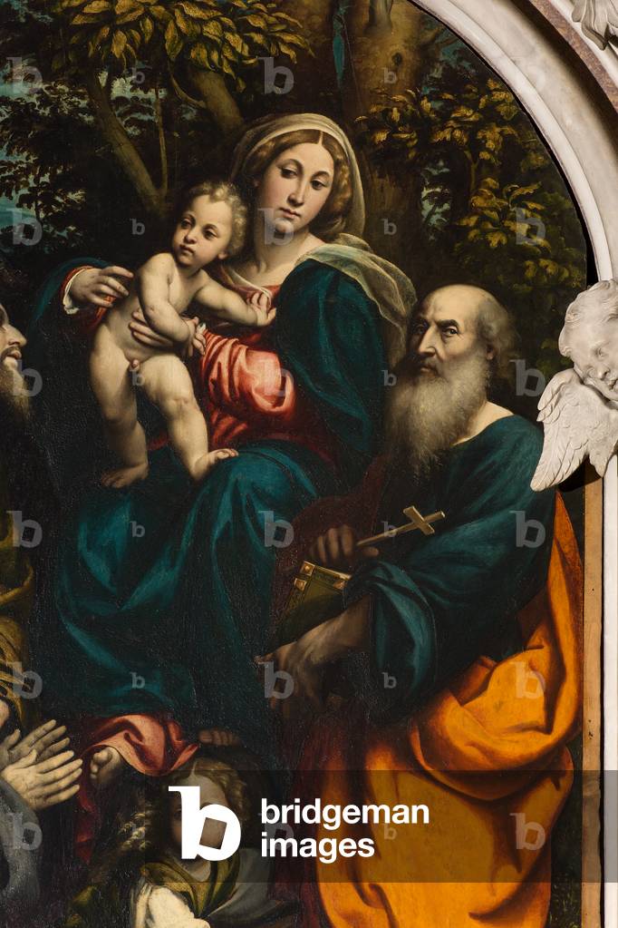 Altare di Santa Caterina, Madonna col Bambino tra i Santi Filippo e Giacomo e il donatore Giacomo Schizzi, Il 