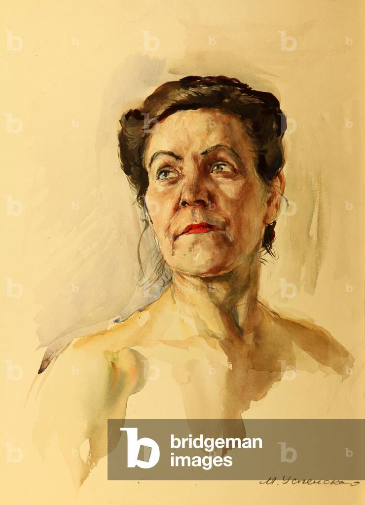 Portrait of Woman, 1951 (w/c on paper)