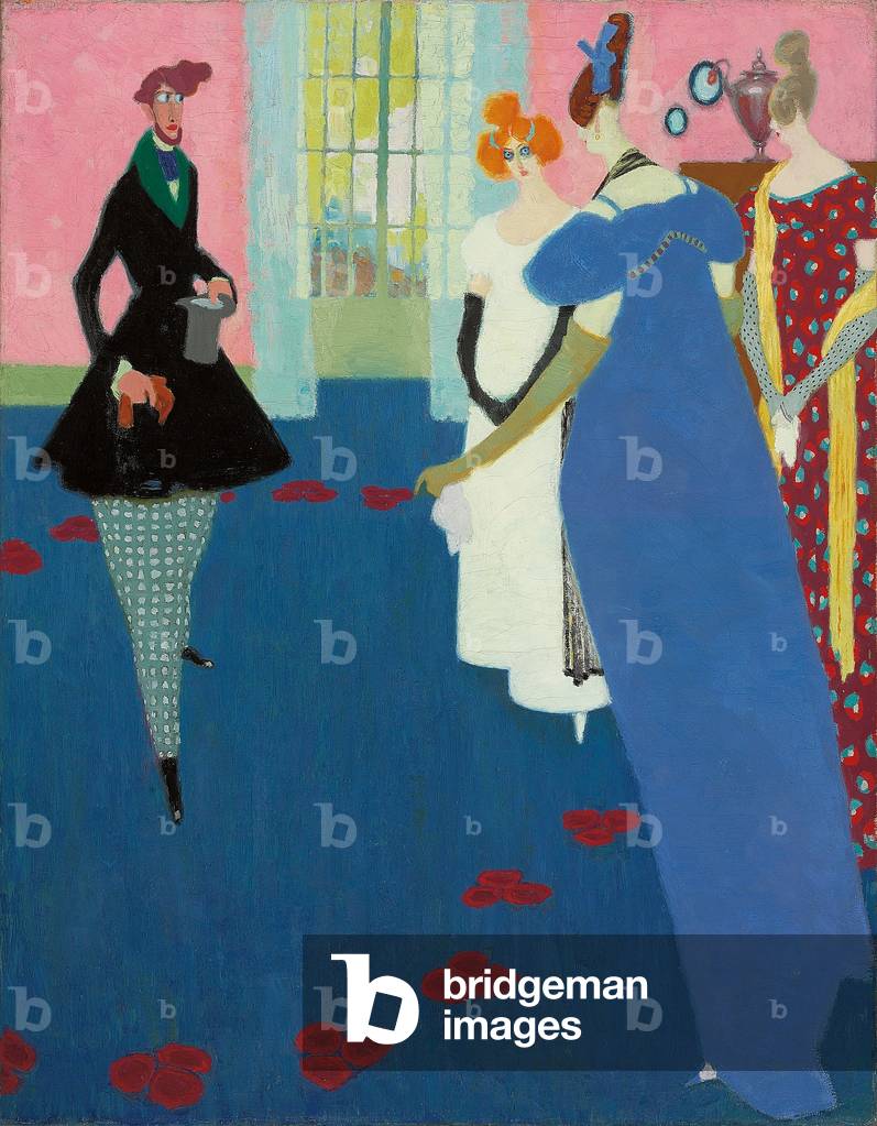 Bild von Gemälde "Der Vorschlag; Die Werbung" 1907 von Lyonel Feininger