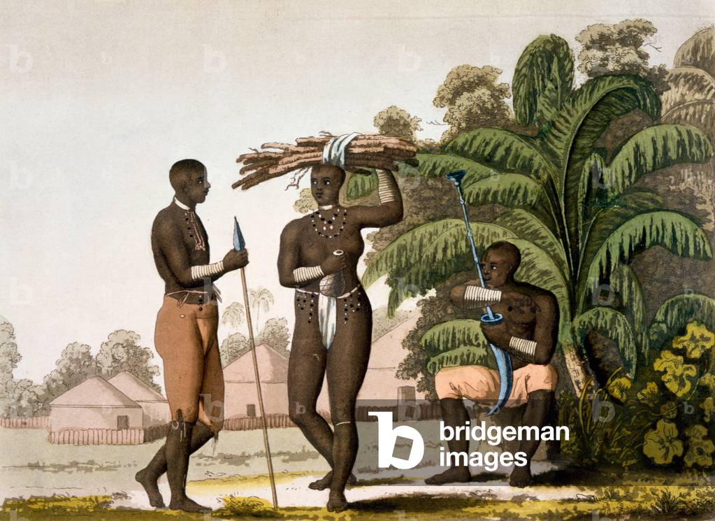 Südostküste: Cafre nation, 1820s-30s (Farbe litho)