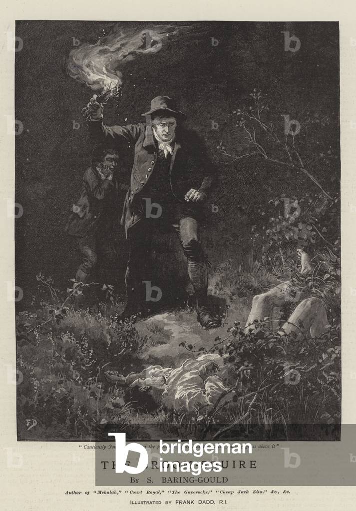 "La Scopa-Squire (incisione)" di Frank Dadd, b/w