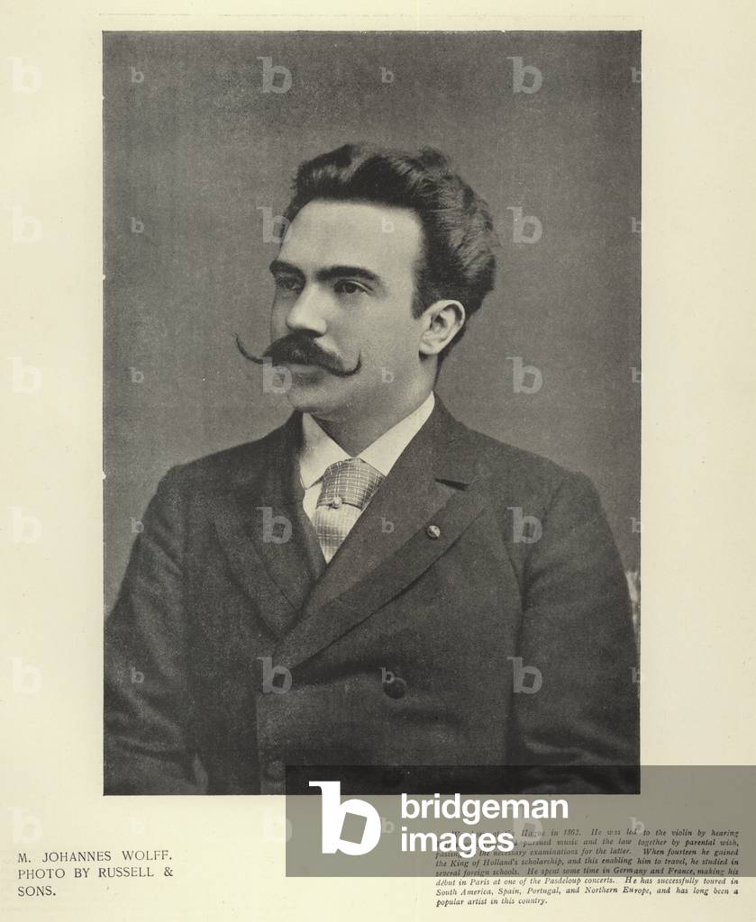 M Johannes Wolff (b/w photo)