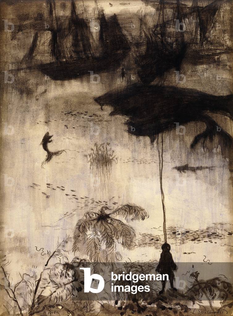 "Balene; Les Baleines - De Walvissen", 1918 di Leon Spilliaert