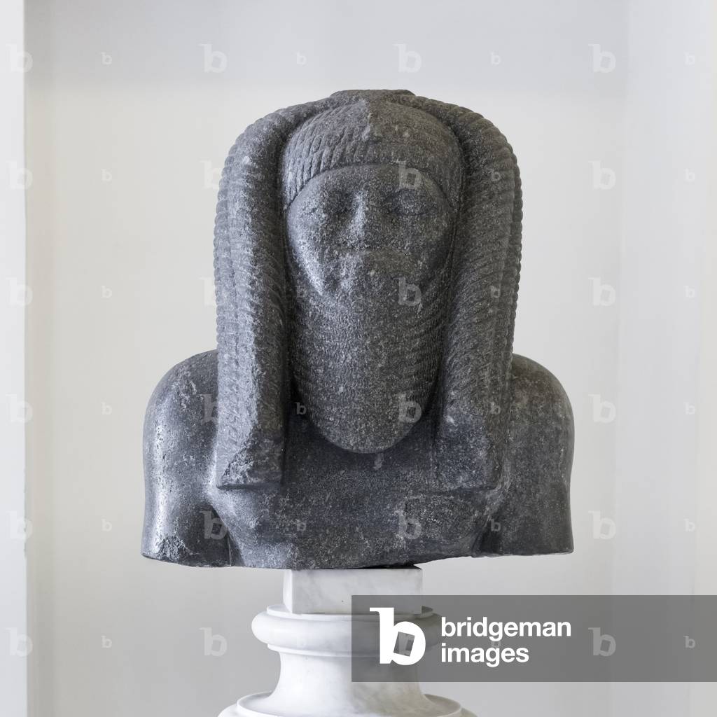 Büste des Pharao Amenemhet III, Buoncompagni Ludovisi Sammlung, grauer Granit, Nationales Römermuseum, Palazzo