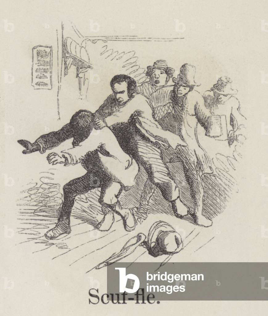 "Scuffle (Gravur)" von English School