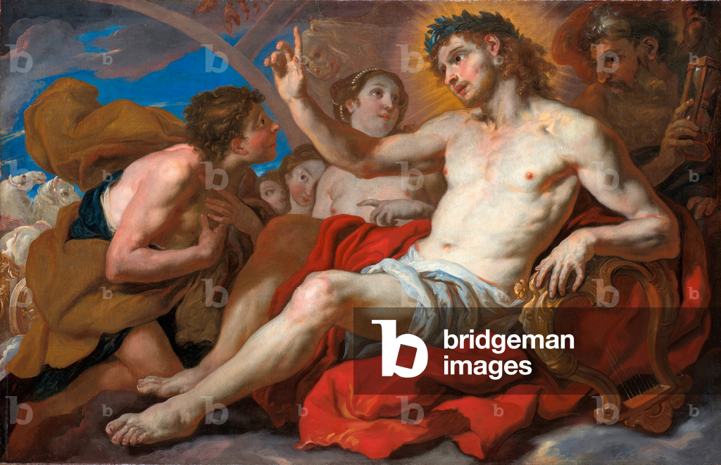 Immagine di Dipinto "Apollo concede a Fetonte il permesso di guidare il carro del sole" 1690 di Johann Michael