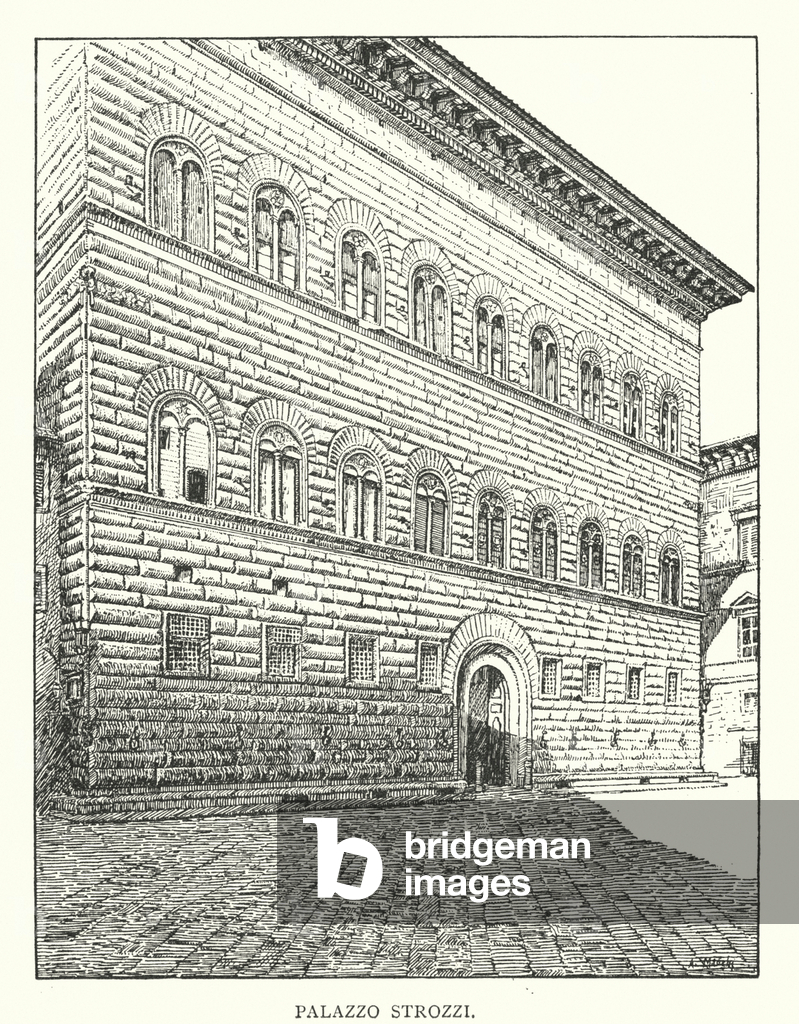 Palazzo Strozzi (litho)