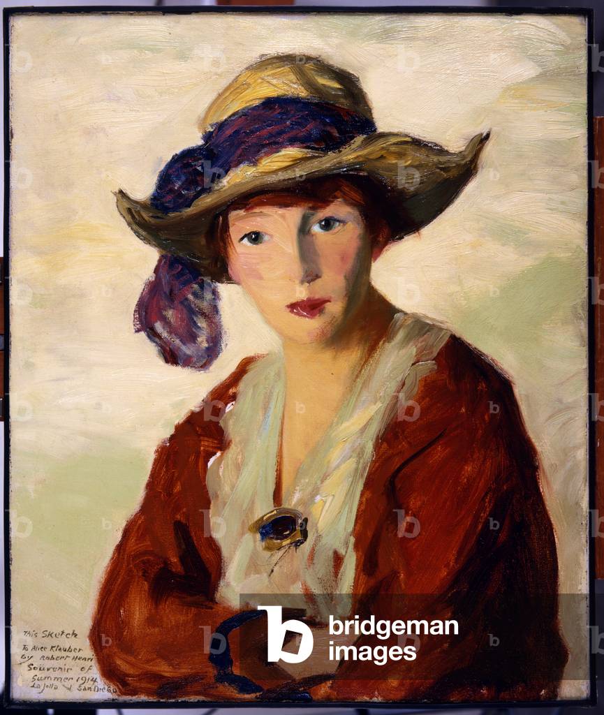 Ritratto di signora. robert henri, 1914 (olio su tela)