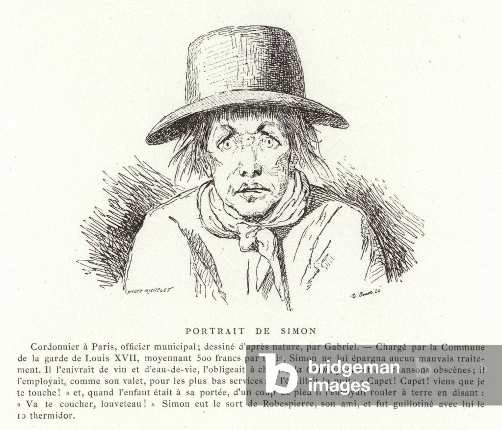 Image of Portrait of Antoine Simon (engraving) by French School